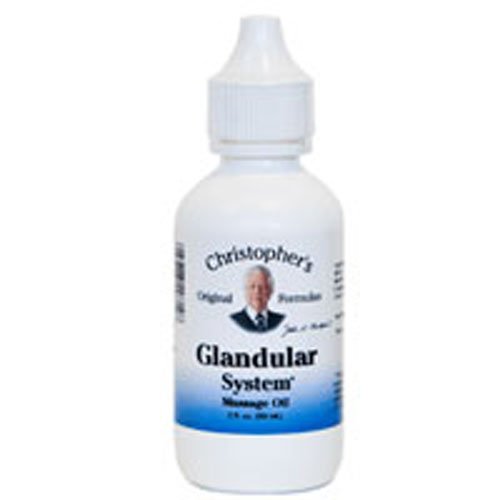 Glandular System Massage Oil, 2 Oz by Dr. Christophers Formulas (Pack of 4)