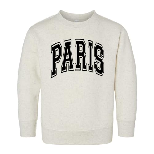 Arch Paris Kids Sweatshirt Toddler 3T Natural Heather