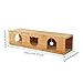 Bothyi Cat Tunnel Scratcher Cat Furniture Protection Sturdy with Ball Multipurpose Scratching Pad Interactive Toy, L