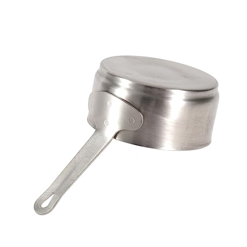 VERDANVERSE 1Pieza Sartén Mini Inoxidable Calentar Leche y Salsas Antiadherente y Duradero Cocción y Desayunos con Asa Colgar