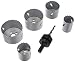 Produktbild wolfcraft Bi-Metall-Lochsägeneinsatz-Set Elektro und Sanitär, 6-tlg. I 3764000 I Für Holz, Kunststoffe, Metalle und Trockenbaumaterialien, Ø 35 - 68 mm, Schnitttiefe 40 mm