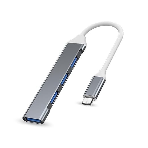Type C Hub to 1xUSB 3.0 4 in 1, USB 3.0 USB 2.0,4 Ports Portable USB Splitter, Docking Station Compatible with Laptop,PC, PhonesÂ€¦ (U SB_C HUB1)-image-49