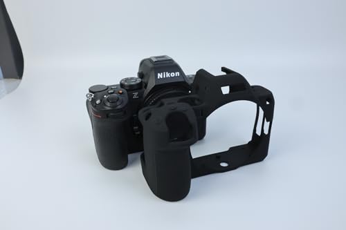 Funda para cámara Nikon Z5 II, silicona negra ligera miniatura 6