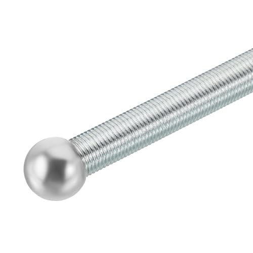 Image of PATIKIL 10 Pack M10 x 1mm Thread Lamp Finials Cap, Silver Tone Carbon Steel, 18mm Diameter, Flange Nut, ISO Metric Right Hand Thread