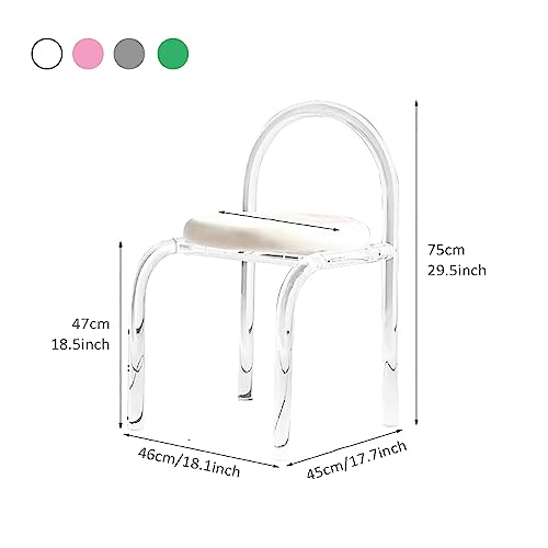 Silla acolchada de terciopelo apilable para optimizar espacios pequeños 3