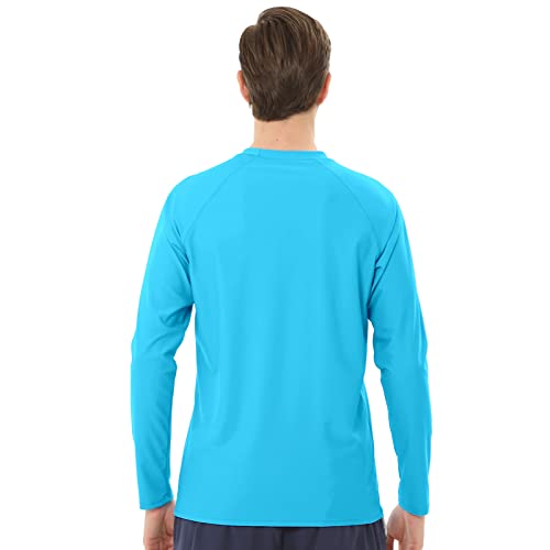 Men's Swim Shirts Rash Guard Long Sleeve UPF 50+ Sun Protection Quick Dry Compression Surf Shirt3