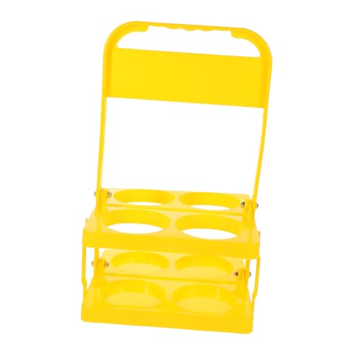 MOLUCKFU Beer Bottle Carrier Folding Wine Rack Easy to Store Drink Holder for Bar