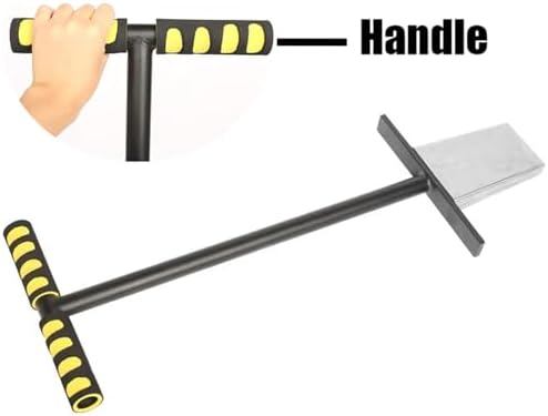 Soil Sampling Probe, Stainless Steel T-Handle Farm Soil Testing Equipment,with Foot Pedal, for Lawn, Garden