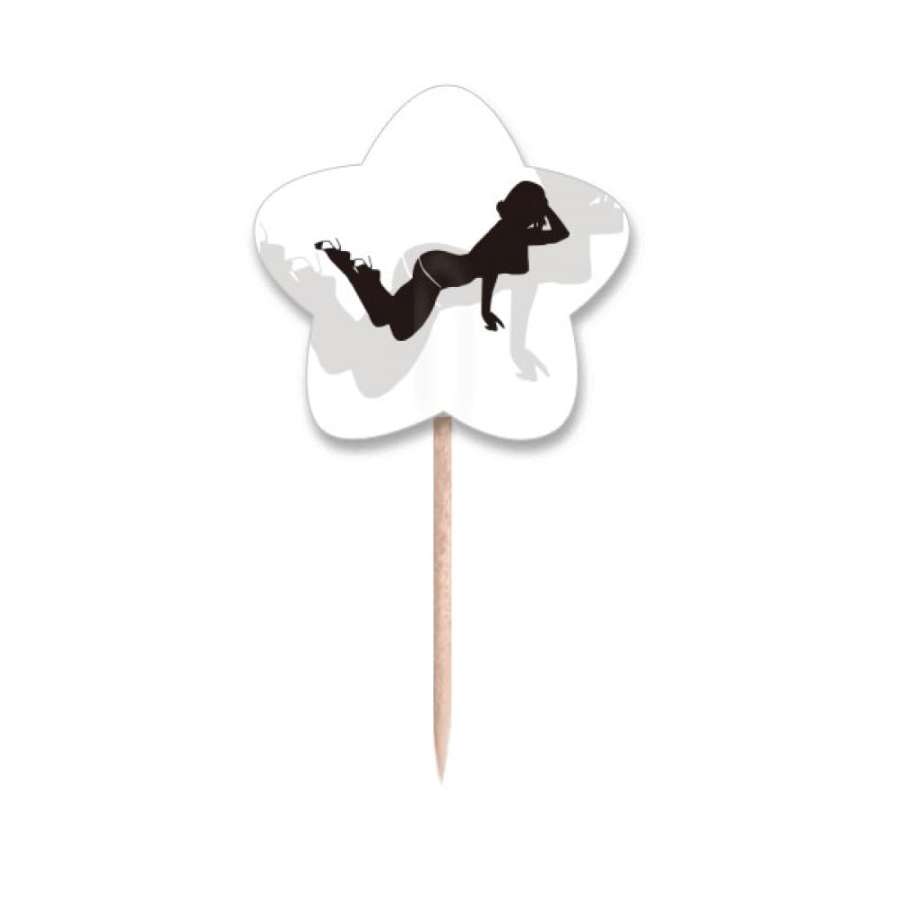 Picks pour cupcake étoiles et drapeaux de table pour anniversaire réussi