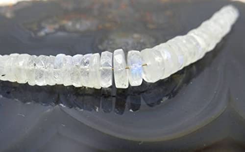 Pierre de lune arc-en-ciel LKBEADS, mini rang de perles pour fabriquer un cadeau fait main