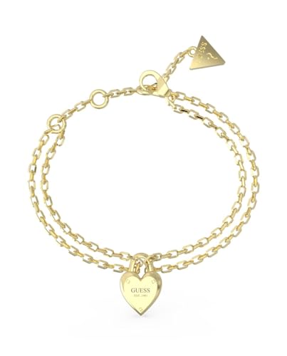 GUESS Tout ce dont vous avez besoin est amour Collier Double Rang Ajustable