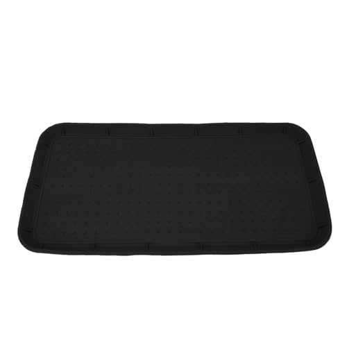 Tapis de démarrage antidérapant en silicone durable et robuste noir
