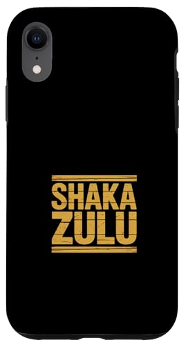 Shaka Zulu Funny Saying Gold �A���e�B�[�N���X�g���C�v �X�}�z�P�[�X iPhone XR �p