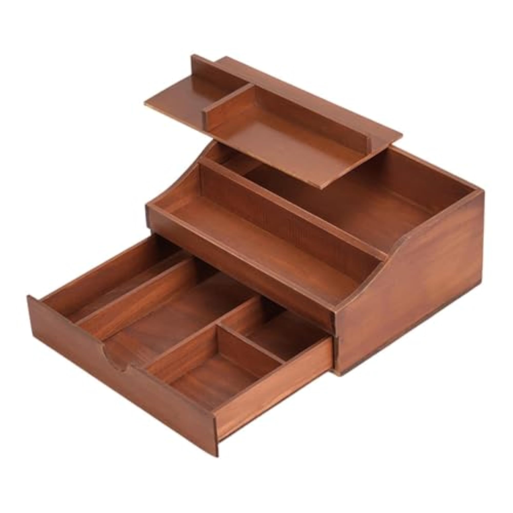 Wooden Makeup Organizer with Drawer for Vanity Cabinet