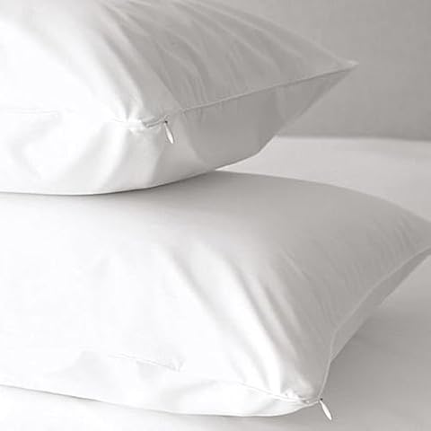 Kotton Culture Set of 1 Cotton Shell Premium with Gusset Pillow Insert for Home Hotels and Guest Houses (White, 20" x 35") Cover