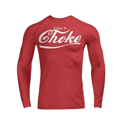Enjoy A Choke Funny BJJ Rash Guard - Gift for Grapplers, Brazilian Jiu Jitsu Gear