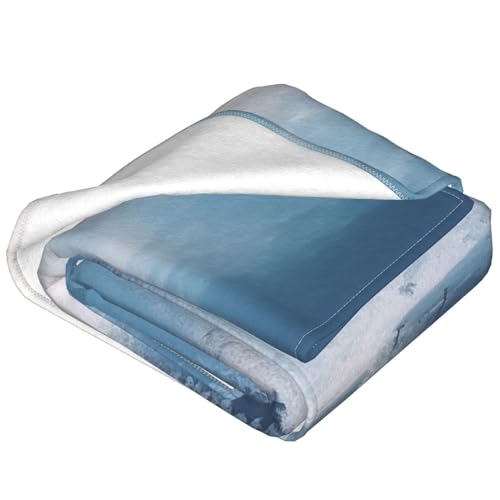 Couverture en micro polaire plaid imprimé chaud et confortable 152x127