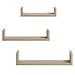 WOLTU Estantería para Pared Estantes flotantes Libros CDs Estante Colgante de Madera, Juego de 3 RG9490hei