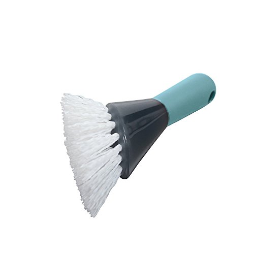 Casabella Smart Scrub Heavy Duty Drain Brush, Aqua and Grey