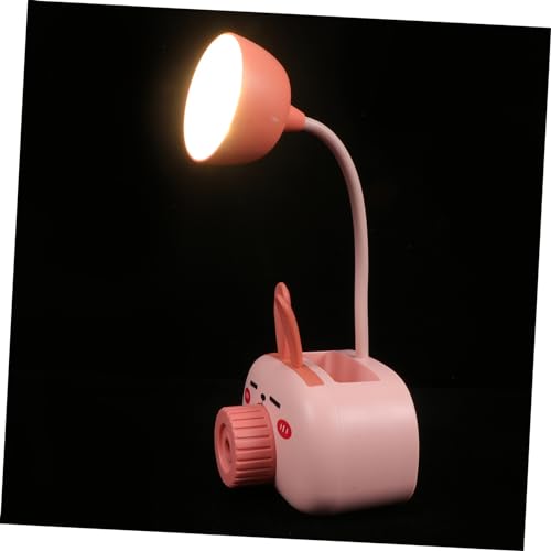 Tofficu 1 Pieza Pequeña Lámpara De Mesa De Conejo Flexo Escritorio Lampara Escritorio Mini Luz De Escritorio Led Lámpara De Escritorio Decorativa El Plastico