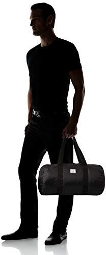 Herschel Packable Weekend Duffel Bag, Black/Black, One Size 22.0L