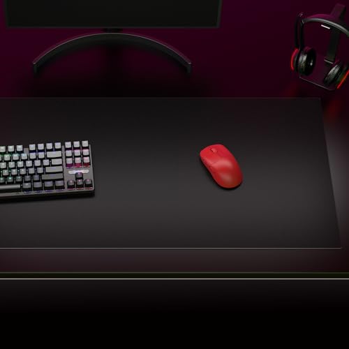 Image of Pulsar - Superglide Premium Glass Mouse Pad XXL ALUMINO-Silicate Glass Surface Anti-Slip Fully Molded high-Density Silicone Rubber 38.5in x 16.5in (XXL, Black)