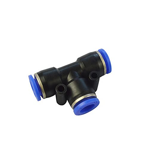 ezqnirk 1PCS Pneumatic Fittings Pipe connectors Plastic Hose Quick couplings,PE,OD 8MM