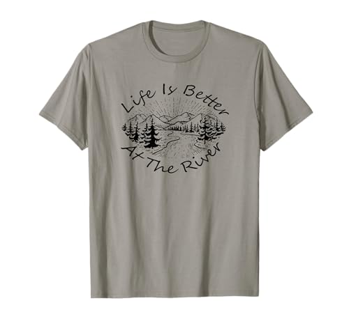 Vintage Retro Life Is Better At The River T-Shirt