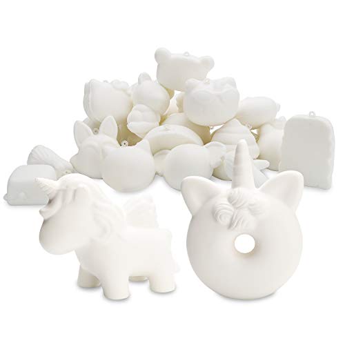 BeYumi Squishy DIY Spielzeug Set(Einhorn Donut+Einhorn+Zufällig Squishy 20 Blätter/Emoji Aufkleber 2 Blätter , Sahne-Geschmack Niedlichen Weich schmücken für Kinders