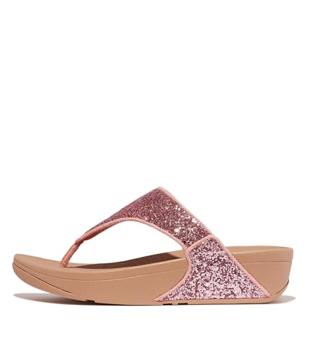 Image of FitFlop Lulu Multi-Tonal Glitter Toe-Post Sandals