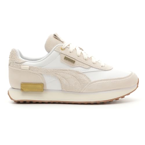 PUMA Womens Future Rider Peb Lace Up Sneakers Shoes Casual - Beige, White