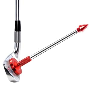 THE GOLFER STORE Golf Alignment Rods, Golf Club Alignment Stick Corrector Magnetic Golf Swing Trainer Aid Help Visualize and Align Your Golf Shot Length Adjustments