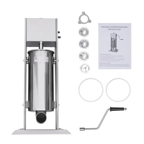 BFDIEEM Churro Making Machine | Spanish Donuts Maker | Manual Control (Churro Filling Gun),Home 5L Vertical Type Manual Spanish Donuts Churro Filler Machine for Restaurants Cafeterias Bakeries