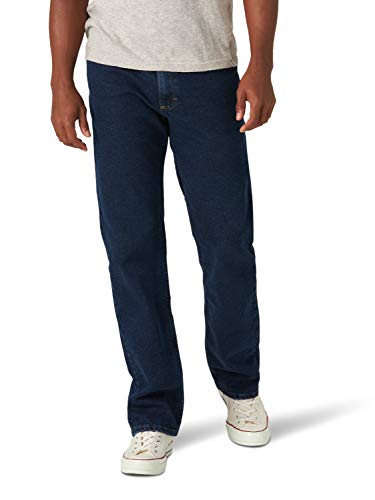 Wrangler Authentics Herren-Jeans mit 5 Taschen, Klassische, Flexible, lässige Passform, Midnight Flex, 46W / 34L