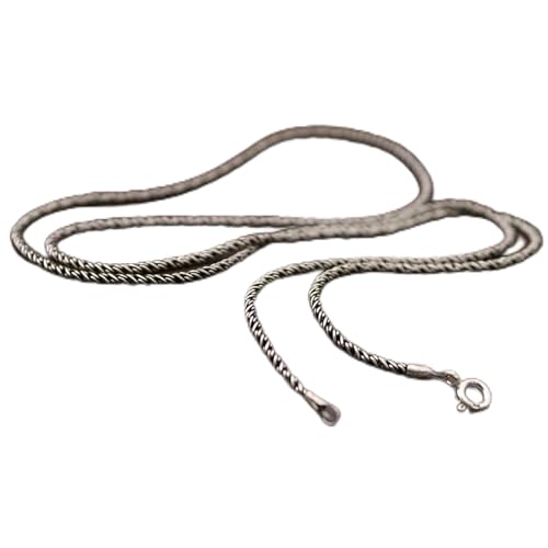 Collier en corde torsadée 1.8mm chaine pour femmes 17.7 pouces