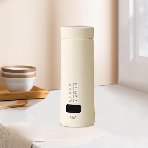 Tetera eléctrica portátil de acero inoxidable blanca miniatura 6