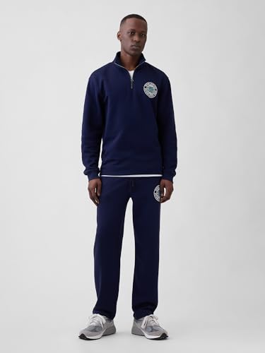 Image of Gap Men Printed Standard Fit Collared Neck Full Sleeve Sweatshirt