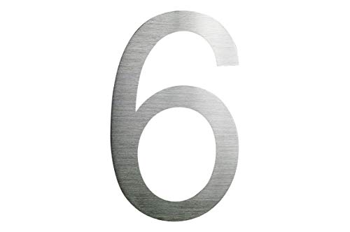 Numero civico in acciaio inox 6