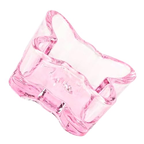 Vaso de vidrio para uñas SHERCHPRY forma mariposa miniatura 1