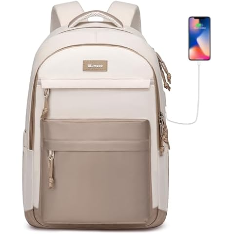 MOMUVO School Backpack Women and Teen Girls,Cute Bookbag Lightweight Laptop Backpack College SchoolBag Students Cover