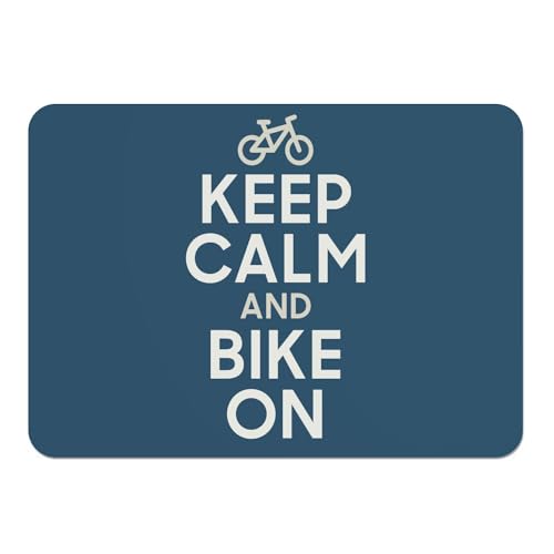 Sets de table bleu en liege grand format naperon de table souple velo parodie x4 - 2