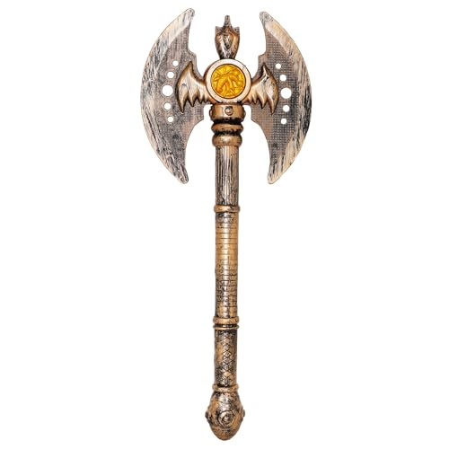 Toyland® 41 cm (16 Zoll) realistisches metallisches Kampfaxt-Spielzeug – Thor & Wikinger Rollenspiel-Kostümzubehör – Rollenspiel – 1 zufällig ausgewählt