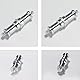 5PCS 1/4 Inch To 3/8 Inch Metal Plug Converter Thread Screw Adapter Spigot Plug For Studio Light Stand, Hot Shoe/Cold Shoe Adapter, Ball Head, Wireless Flash Receiver