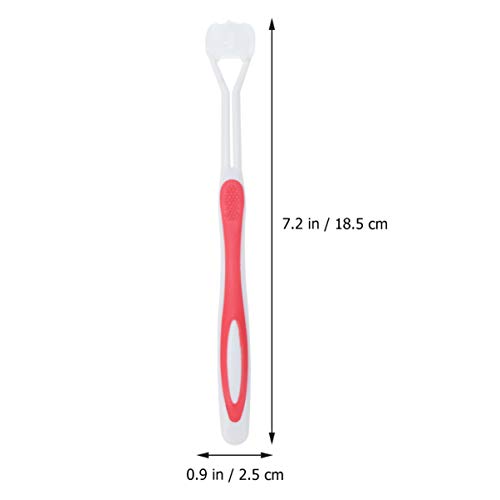 EXCEART 4 Pcs 3 Lados Escovas de Dentes Macios Escovas de Dentes Manuais para Adultos CrianÃ§as Geng