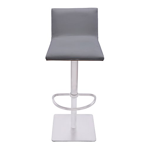 Armen Living Grey Crystal Barstool - Image 4