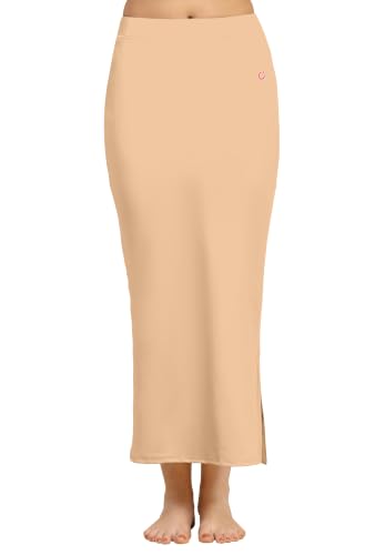 Image of TRENDMALLS Women's Polyester Spandex Stretchable Straight Saree Shapewear Petticoat for Women, Cotton Blended, Skirts for Women, Saree Shaper