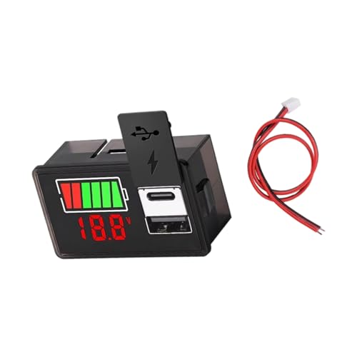 DC8V-30V USB C obe[dj^[ LEDfBXvCt h݌v ԃ}AvP[Vobe[j^[