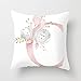EHOMERY Fodere Cuscini Seta Federe Cuscino Frozen Lino Federe Cuscini D Arredo Copricuscino con Zip Decorazione del Divano del Soggiorno 27 Inches