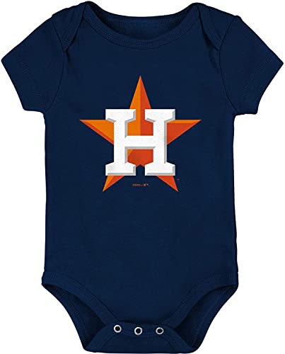 Image of Genuine Stuff MLB Newborn & Infants 0-24 Months Primary Logo Onesie Bodysuit Romper