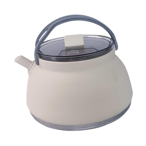 DeeRace 1.5L キャンプ ケトル やかん アウトドア 調理器具 折りたたみ シリコン コーヒーポット アウトドア 調理器具 多機能湯沸かし器 直火-IH対応 ハイキング ソロキャンプ コーヒーポット 旅行 登山 屋外 釣り 旅行 野外活動 家庭用